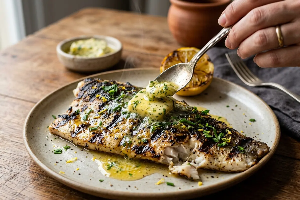 Manteiga de ervas para peixe grelhado o segredo para não ressecar o peixe Manteiga de ervas para peixe grelhado o segredo para não ressecar o peixe