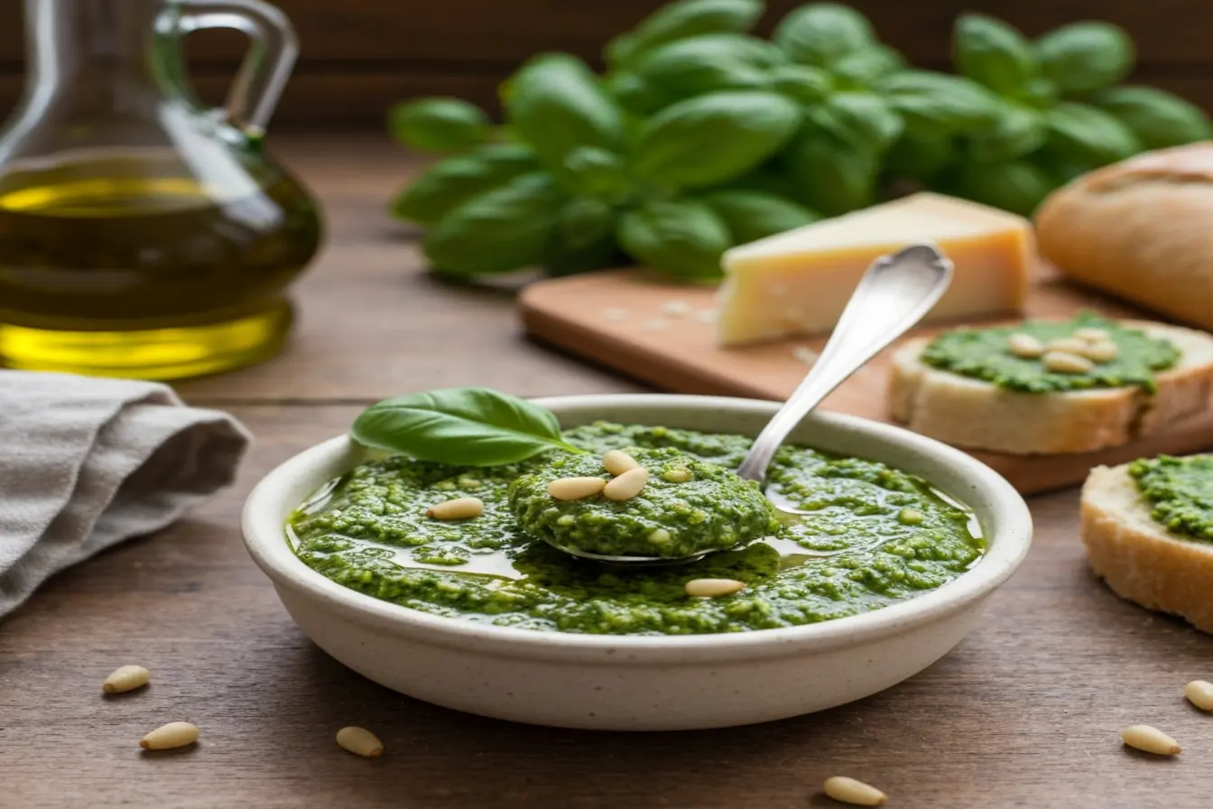 Molho pesto clássico: como manter o verde vibrante por mais tempo Molho pesto clássico: como manter o verde vibrante por mais tempo