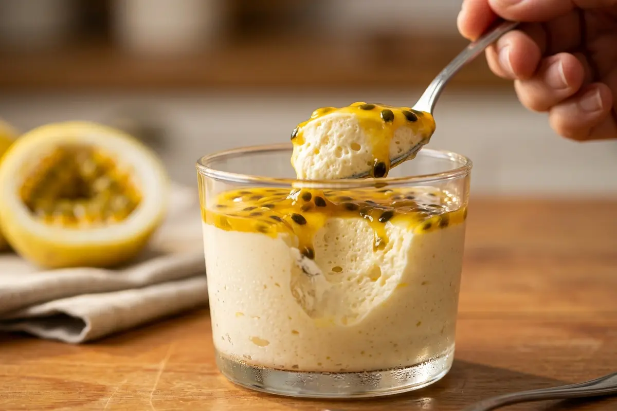 Mousse de maracujá batido no liquidificador o segredo para ficar liso e aerado Mousse de maracujá batido no liquidificador o segredo para ficar liso e aerado