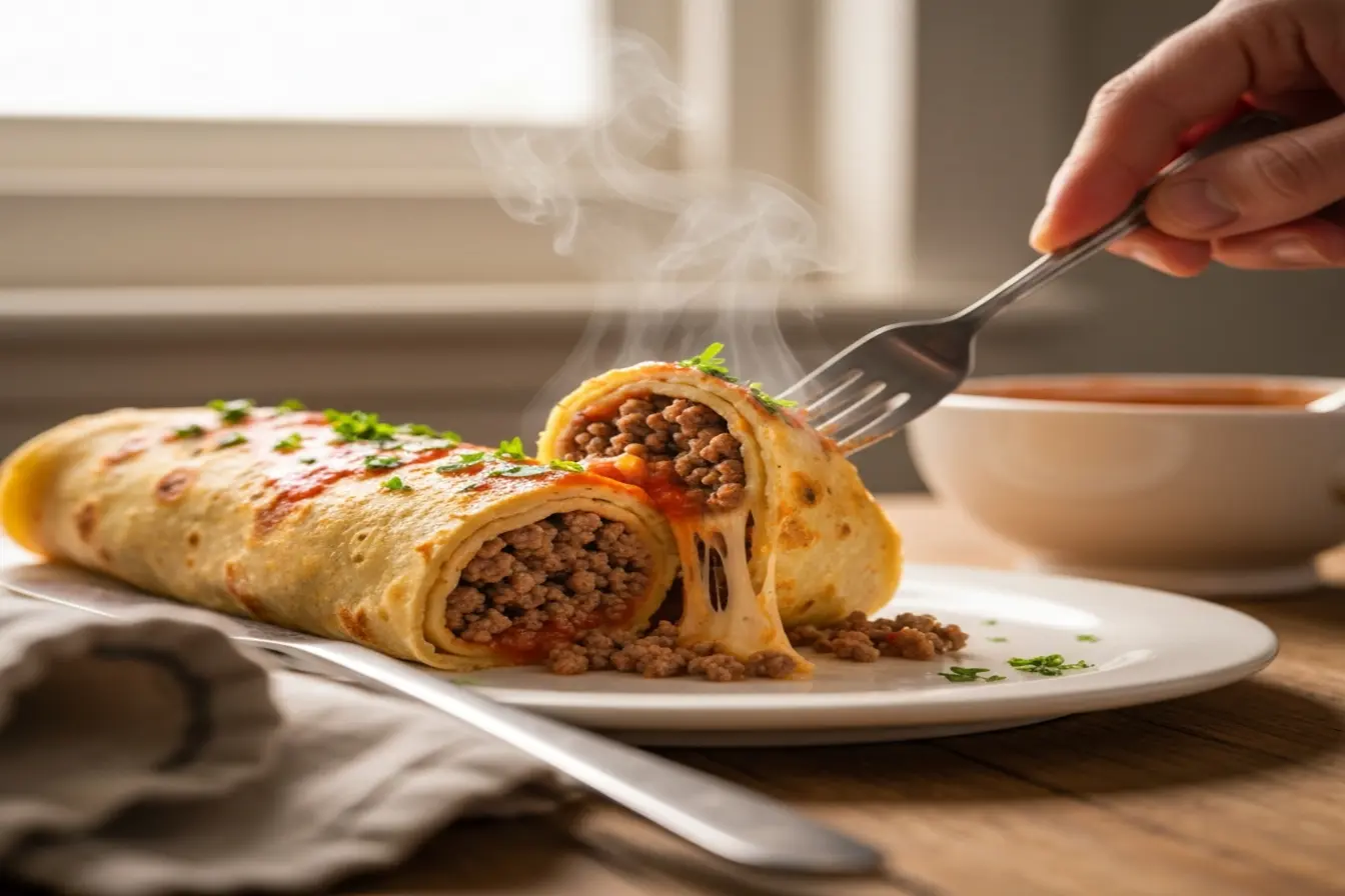 Panqueca de carne moída fofinha: truque para a massa não quebrar Panqueca de carne moída fofinha: truque para a massa não quebrar