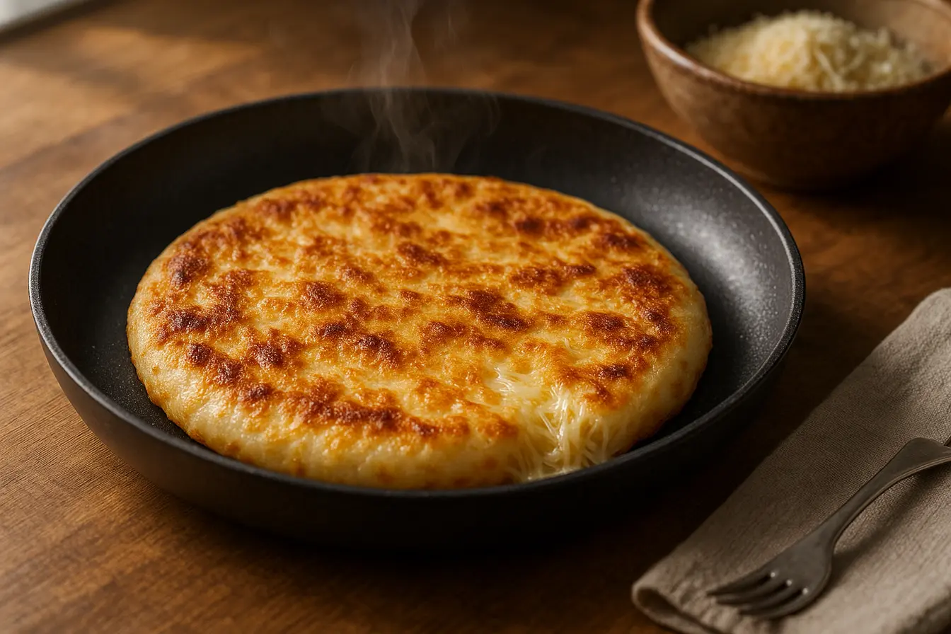 Pão de queijo de frigideira: café da manhã saudável em 5 minutos Pão de queijo de frigideira: café da manhã saudável em 5 minutos