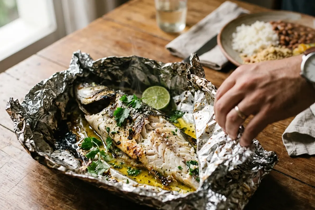 Peixe assado no papel alumínio: o segredo para não ressecar e ficar suculento Peixe assado no papel alumínio: o segredo para não ressecar e ficar suculento