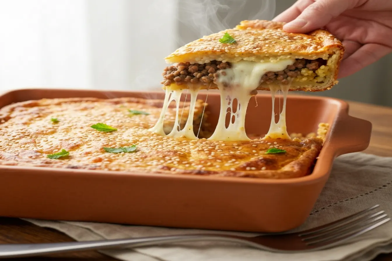 Quibe de forno com muito queijo: prático, saudável e não resseca Quibe de forno com muito queijo: prático, saudável e não resseca