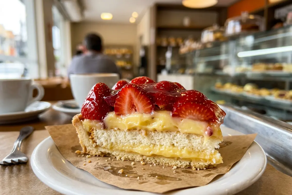 Torta de morango de padaria com segredo para cobertura brilhante e lisa sem erro Torta de morango de padaria com segredo para cobertura brilhante e lisa sem erro
