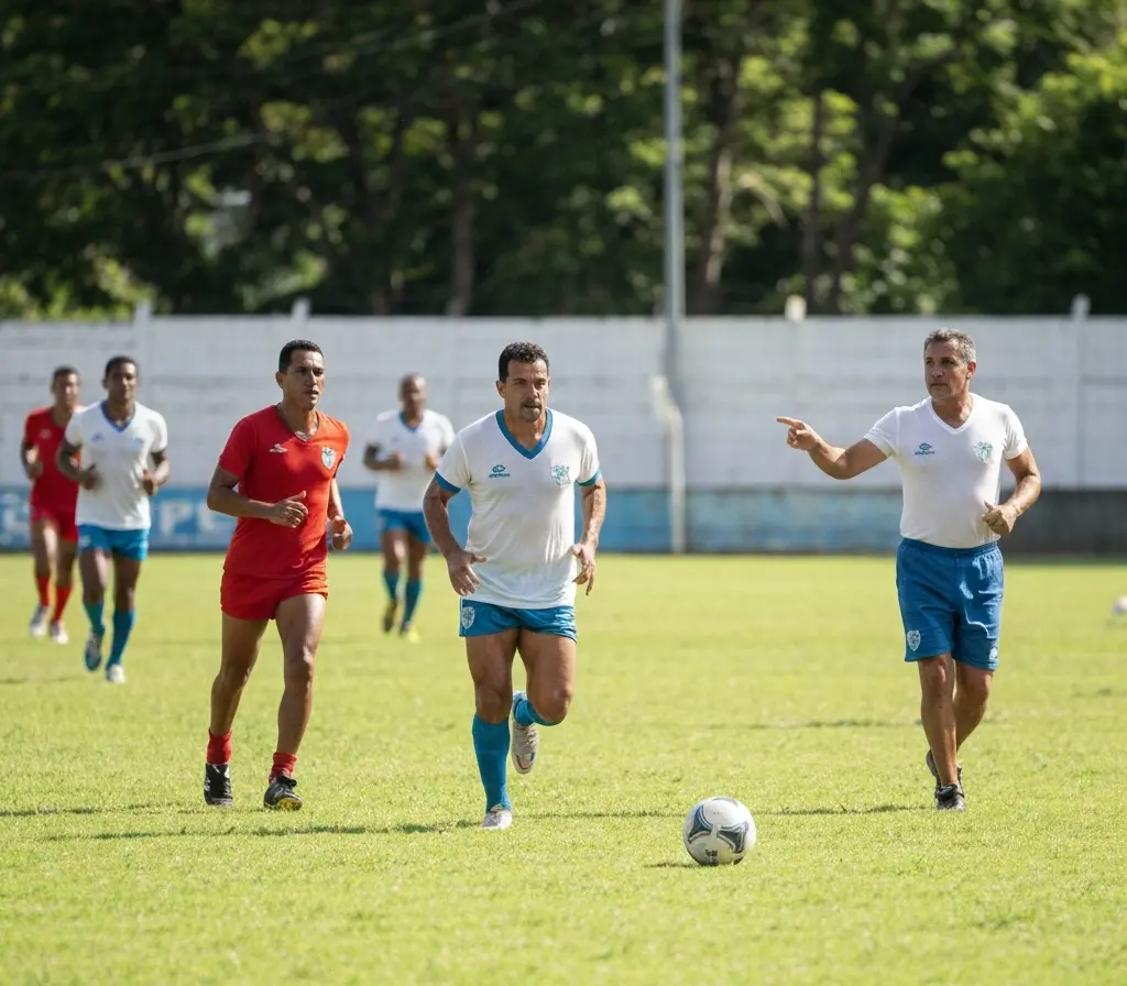 Amistoso com Fluminense serve para ajustar o Bahia antes do retorno Jogadores do Bahia aquecendo de costas no estádio antes do amistoso