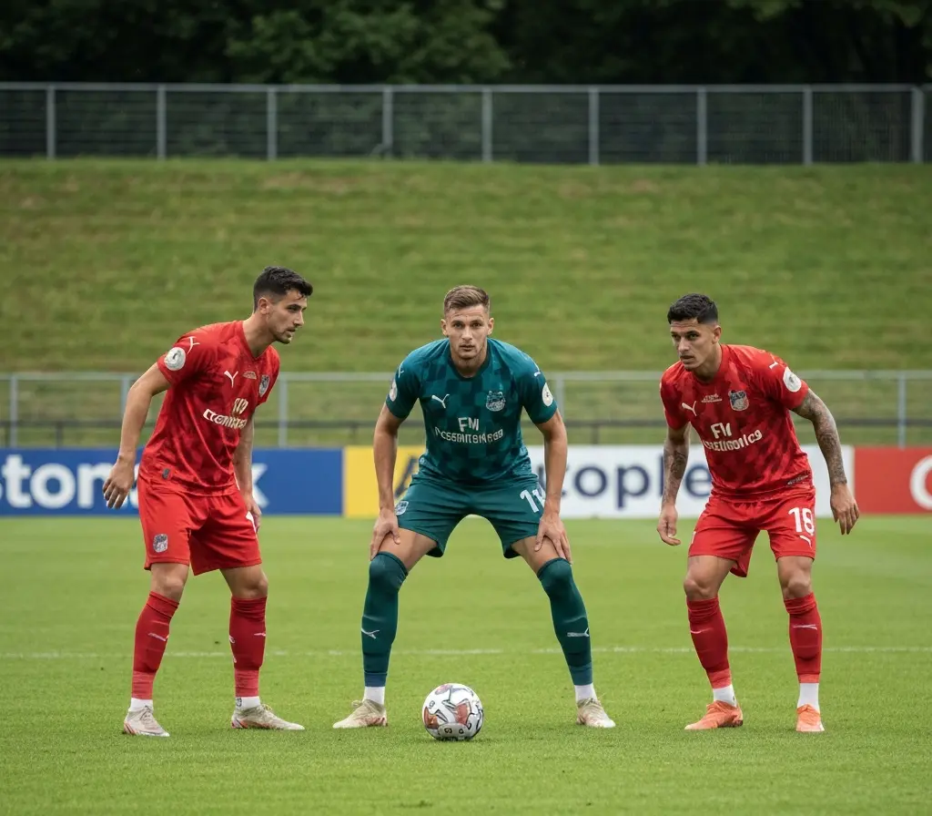 Artilharia do Bahia dividida entre atacante, lateral e volante complica esquema Três jogadores de costas em posições diferentes no campo, destacando atacante, lateral e volante