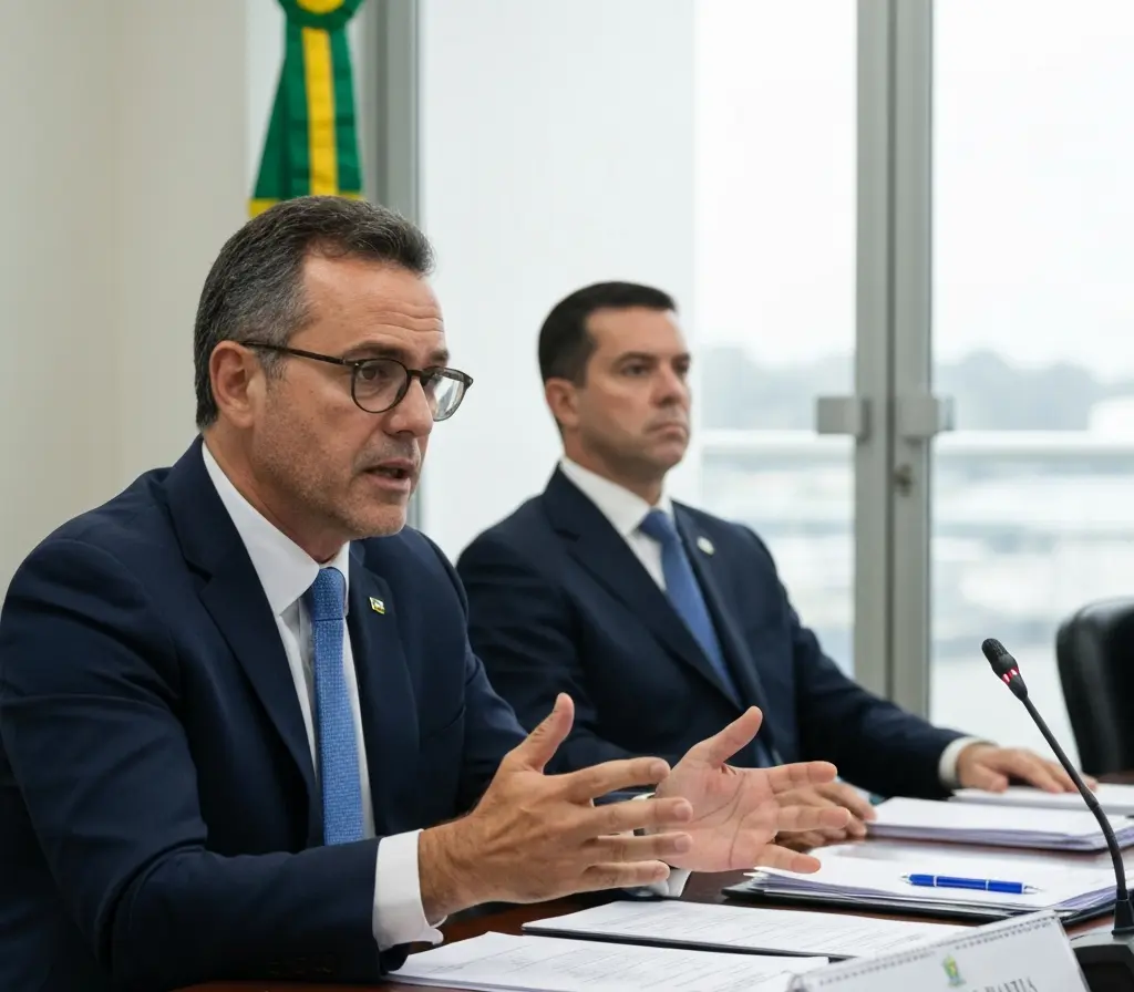 Bahia tem ceo na comitiva da CBF e fortalece articulação sobre calendário Executivo do Bahia na comitiva da CBF visto de três quartos, sem rosto identificável, em reunião institucional