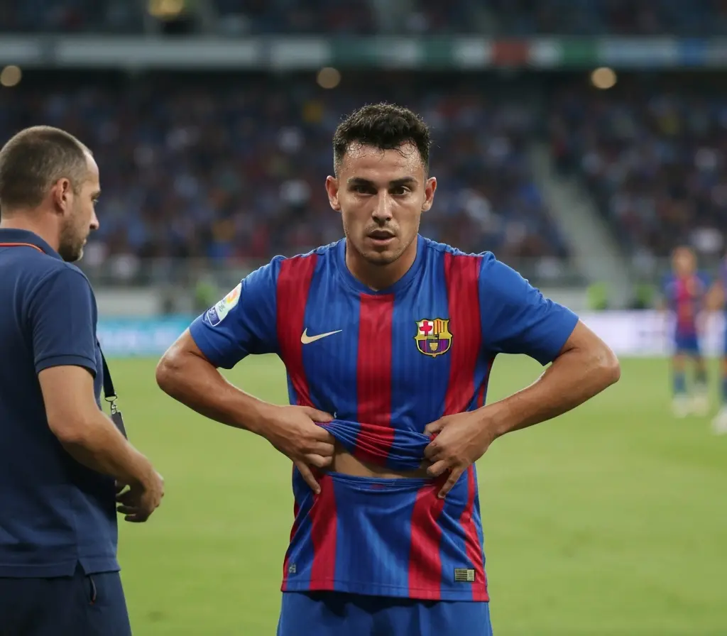 Gilberto tem contrato próximo do fim e pode afetar preparação do Bahia Jogador de costas com camisa azul, vermelha e branca no gramado, postura apreensiva antes do treino.