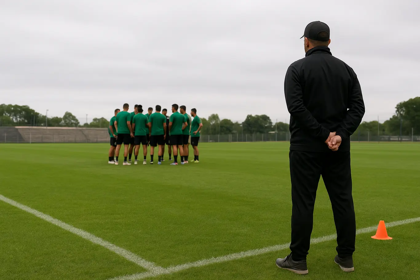 Gilberto sai do Bahia, alívio na folha e lacuna na lateral para Série A Treino com lateral direita vazia marcada por cones e treinador de costas observando