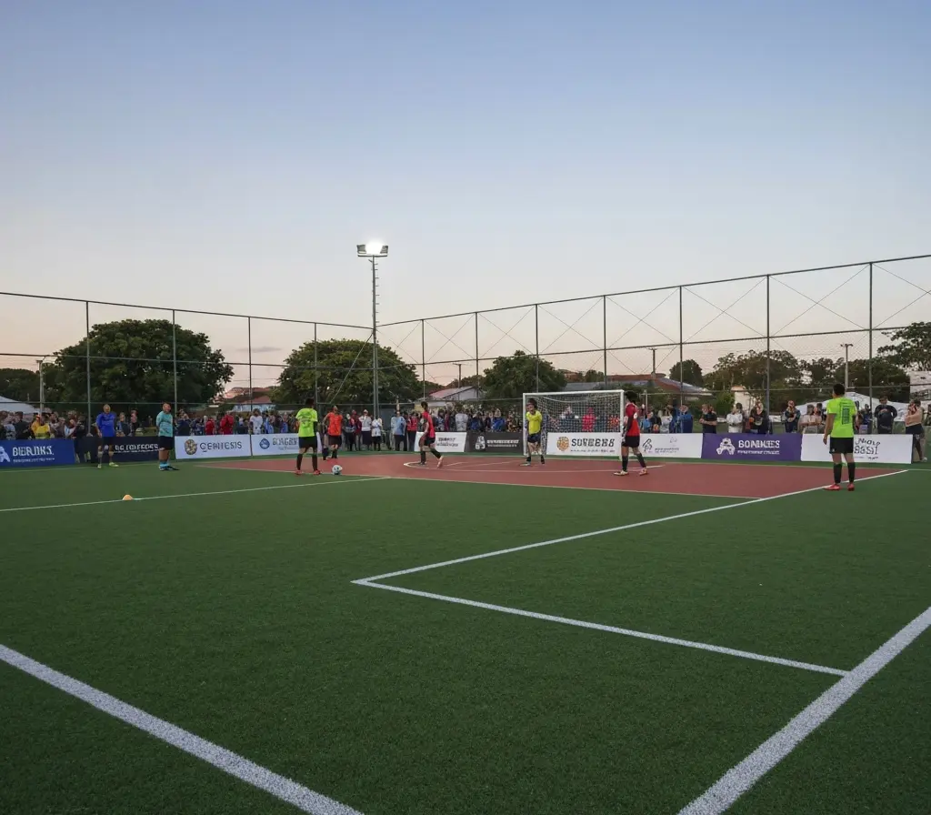 Associação do Bahia promove torneios em três modalidades e reforça vínculo Panorâmica do complexo esportivo com torneios de futebol, futsal e vôlei, atletas e público