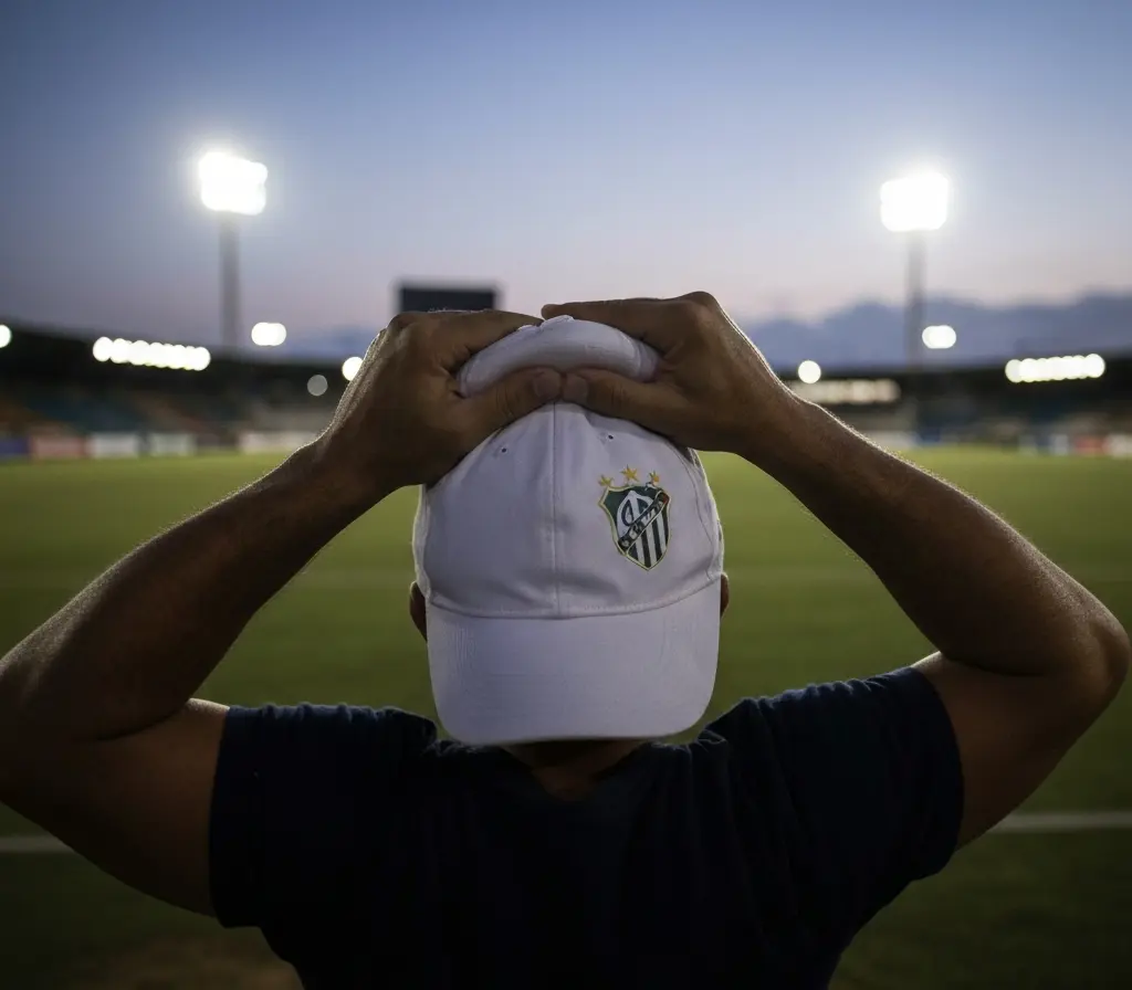 Bahia interessado em Claudio Echeverri pode acelerar briga pelo acesso Torcedor de costas segurando cachecol listrado nos tons do Bahia em estádio ao entardecer