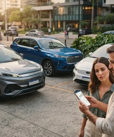 Carros elétricos e híbridos de marcas chinesas no mercado brasileiro